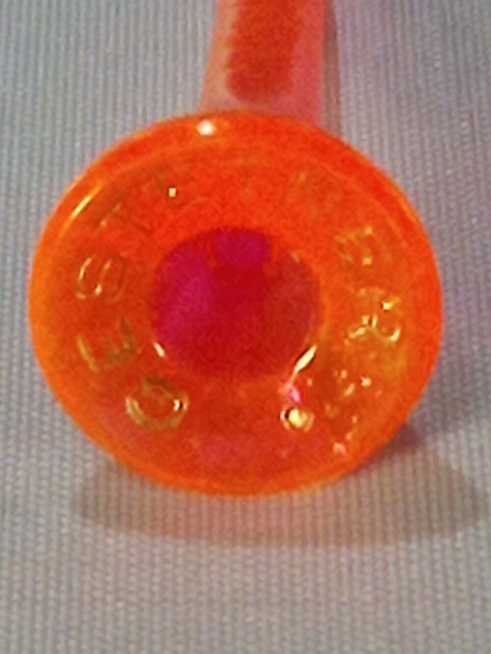 Mid-Century (1950s/60s) - Gestetner Advertising Golf Tees - Orange Translucent - Picture 9 of 16